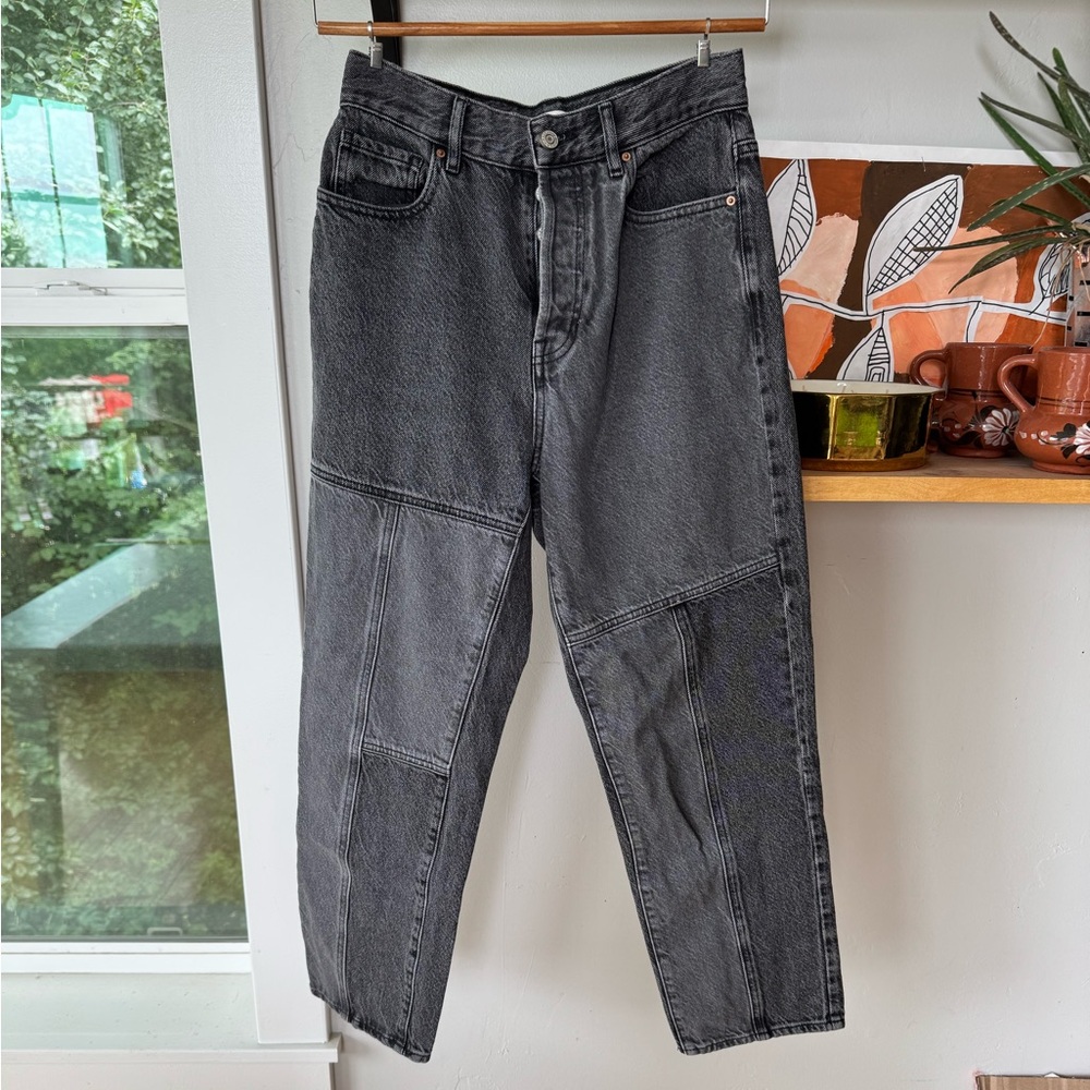 PACSUN Black Denim High Rise Straight Jeans Size 26